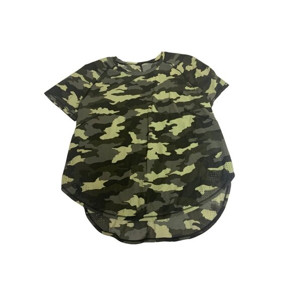Lululemon Camouflage Athletic Top. Size 6 - Picture 1 of 4